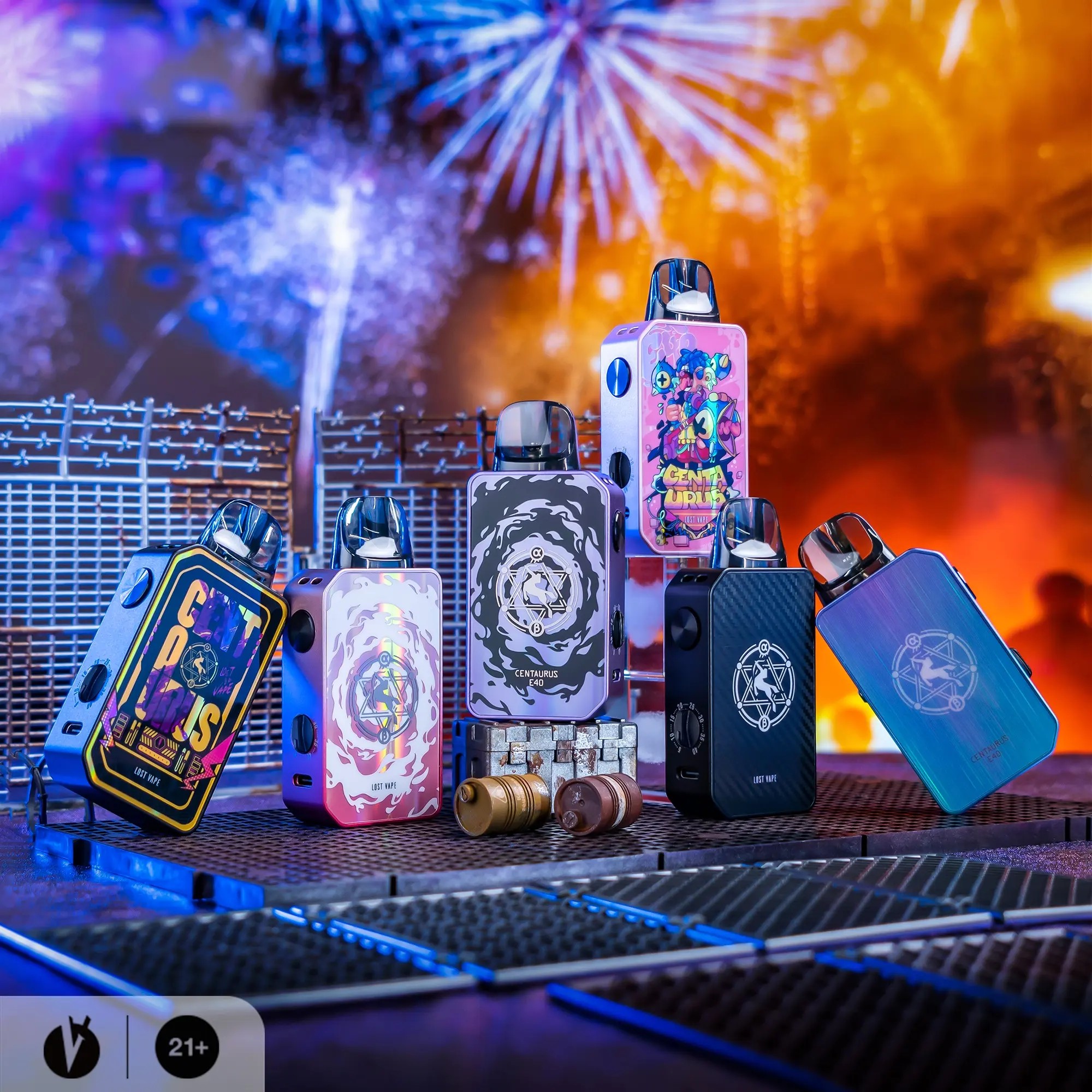 Lost Vape Centaurus E40 Pod Kit, e plus cartridge 3pk